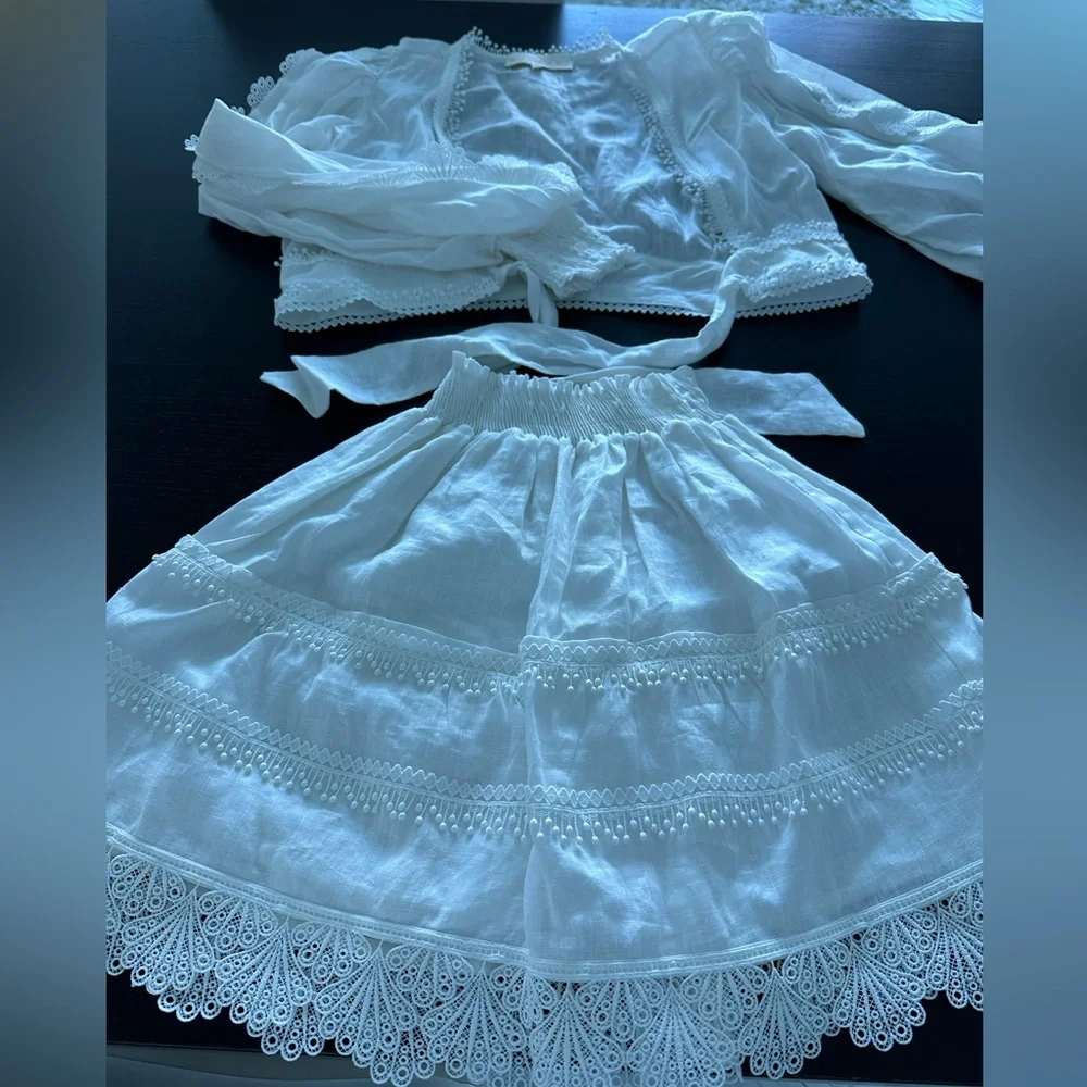 WAIMARI BRAND , SIZE S , WHITE SUMMER SET. - Picture 4 of 4
